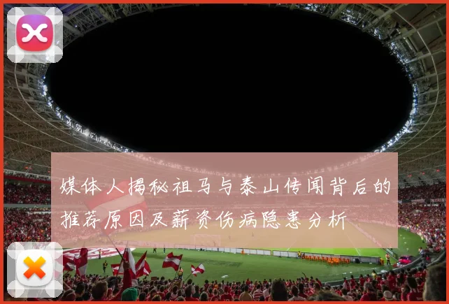 媒体人揭秘祖马与泰山传闻背后的推荐原因及薪资伤病隐患分析